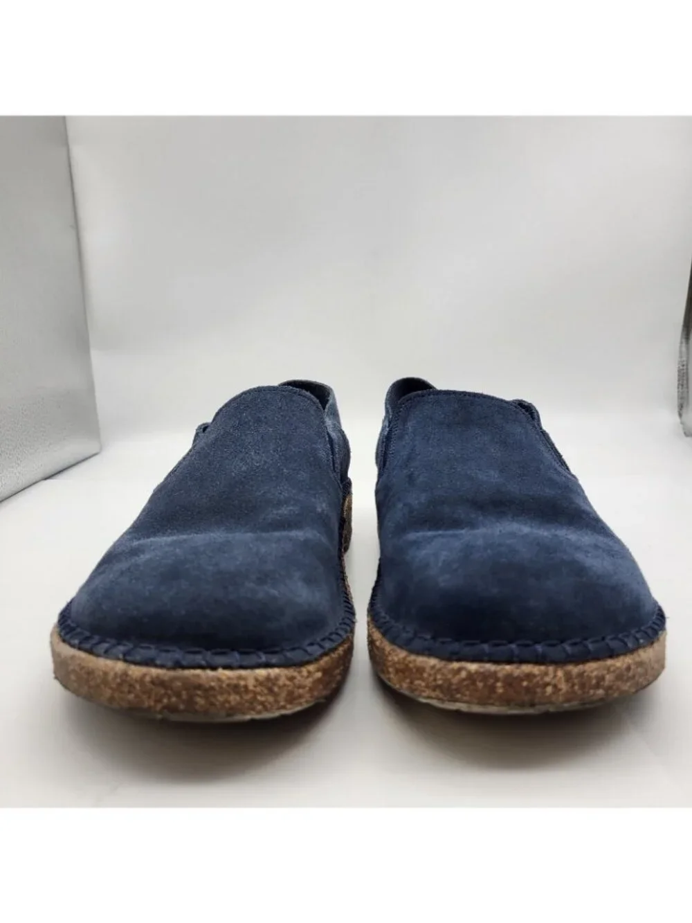 Birkenstock Callan Men’s Slip-On Suede Shoes Size 42 9 US Navy Cork Sole
